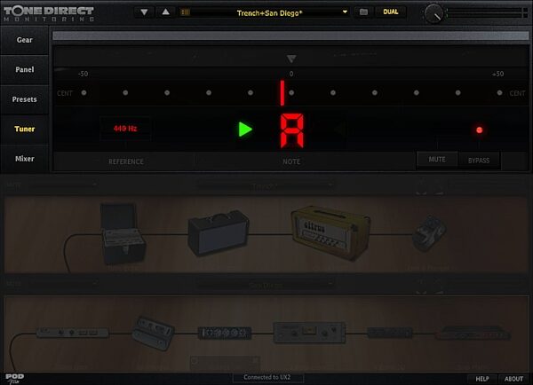 open zoom image for Line 6 POD Studio KB37 37-Key Keyboard Controller, Screenshot - Tuner