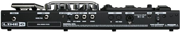 open zoom image for Line 6 PODxt Live Guitar Amp Modeling Pedal, Back