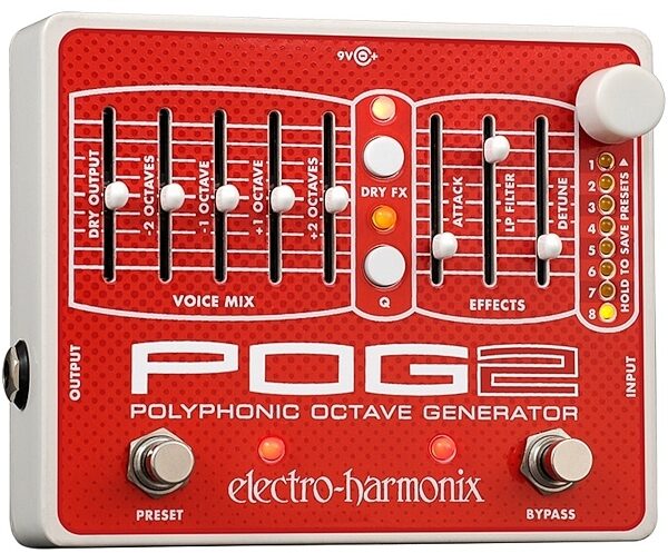 open zoom image for Electro-Harmonix POG2 Polyphonic Octave Generator Pedal, With Power Supply, Main