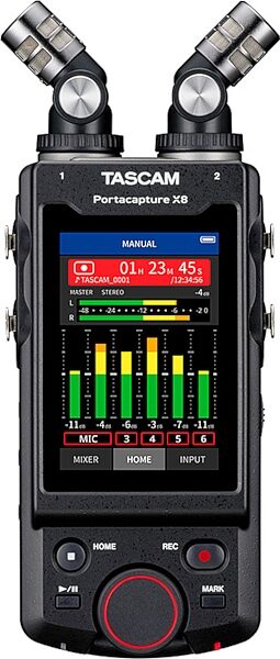 open zoom image for TASCAM Portacapture X8 Multi-Track Recorder, New, Front AB