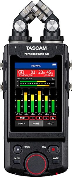 open zoom image for TASCAM Portacapture X8 Multi-Track Recorder, New, Front XY