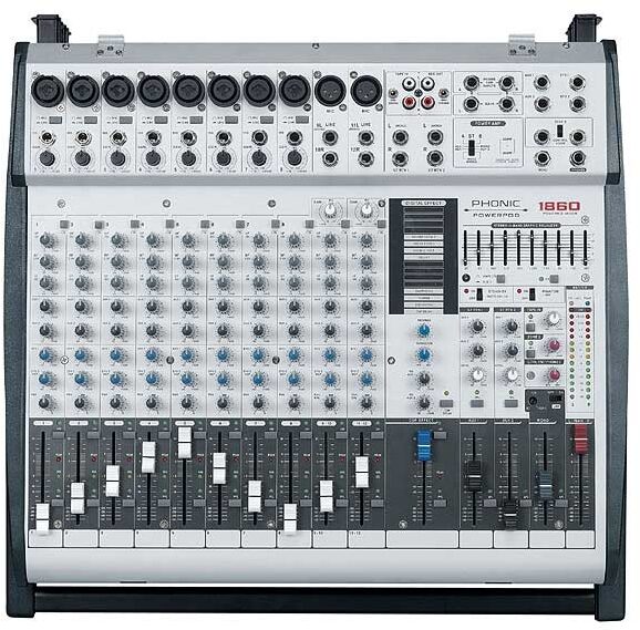open zoom image for Phonic PowerPod1860II Powered Mixer with EFX (2x300 Watts), Main