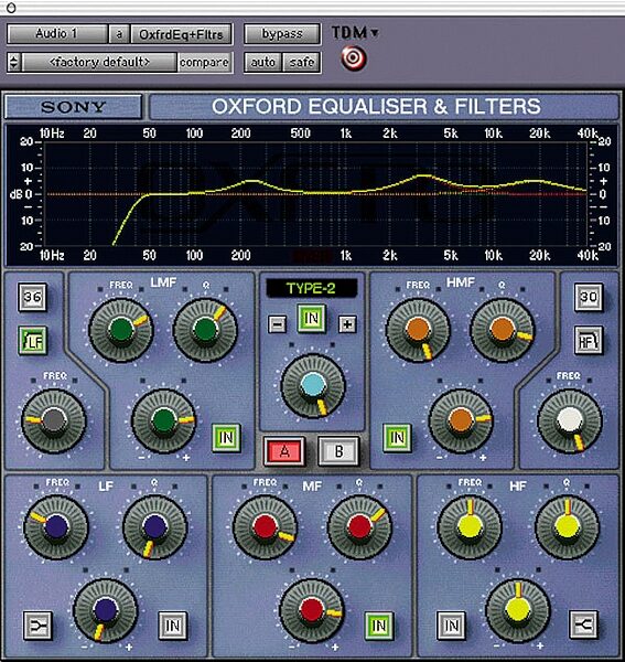 open zoom image for Sony Oxford Plug-In Bundle for Pro Tools LE (Macintosh and Windows), EQ