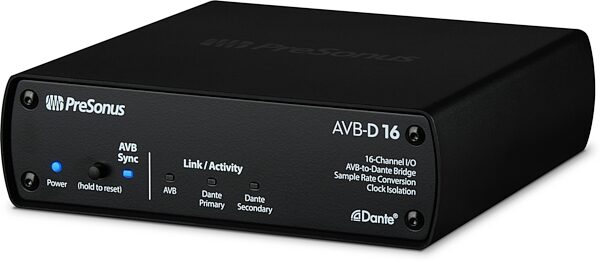 open zoom image for PreSonus AVB-D16 16-Channel AVB to Dante Bridge, Open Box (Very Good), Action Position Back