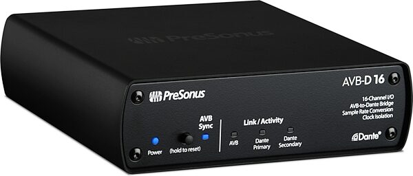 open zoom image for PreSonus AVB-D16 16-Channel AVB to Dante Bridge, Open Box (Very Good), Action Position Back