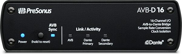 open zoom image for PreSonus AVB-D16 16-Channel AVB to Dante Bridge, Open Box (Very Good), Action Position Back