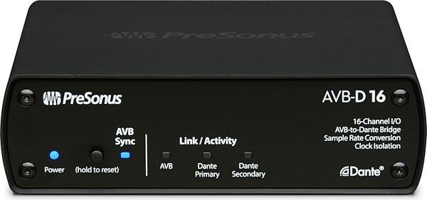 open zoom image for PreSonus AVB-D16 16-Channel AVB to Dante Bridge, Open Box (Very Good), Action Position Back