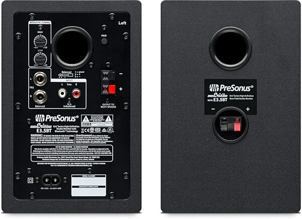 open zoom image for PreSonus Eris E3.5 BT Active Powered Studio Monitors with Bluetooth, Action Position Back