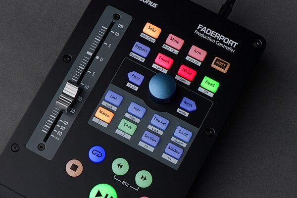 open zoom image for PreSonus FaderPort Single Fader DAW Controller, V2, Open Box (Like New), Action Position Front