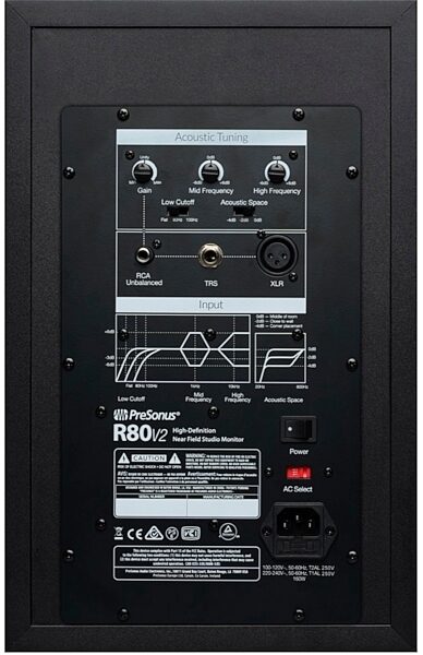 open zoom image for PreSonus R80 V2 Powered Studio Monitor, view