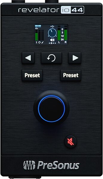 open zoom image for PreSonus Revelator io44 USB-C Audio Interface, Open Box (Like New), Action Position Back