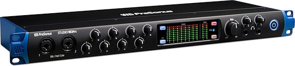 open zoom image for PreSonus Studio 1824C USB-C Audio MIDI Interface, Angled Front
