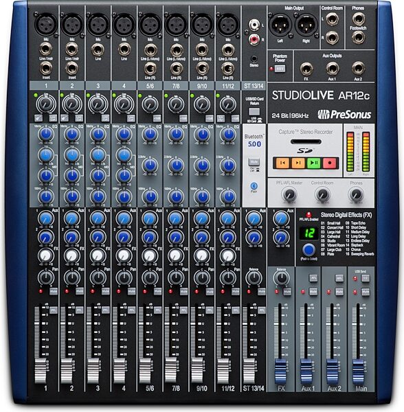 open zoom image for PreSonus StudioLive AR12c 14-Channel Mixer/USB-C Interface, New, Main