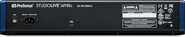 open zoom image for PreSonus StudioLive AR16c 18-Channel Mixer/USB-C Interface, New, Rear detail Back