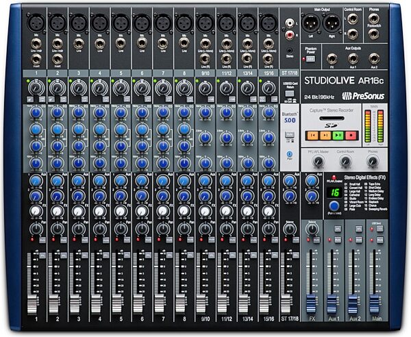 open zoom image for PreSonus StudioLive AR16c 18-Channel Mixer/USB-C Interface, New, Main