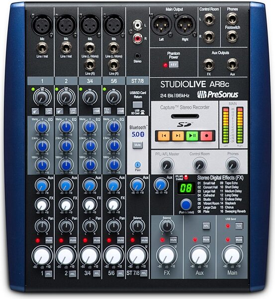 open zoom image for PreSonus StudioLive AR8c 8-Channel Mixer/USB-C Interface, New, Main