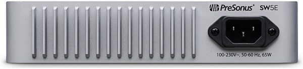 open zoom image for PreSonus SW5E 5-Port AVB Ethernet Switch with PoE, Open Box (Very Good), Back