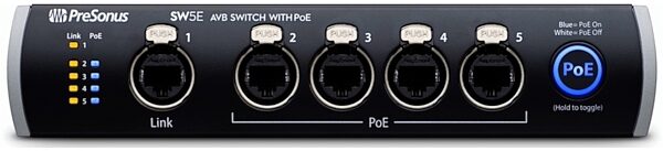 open zoom image for PreSonus SW5E 5-Port AVB Ethernet Switch with PoE, Open Box (Very Good), Main