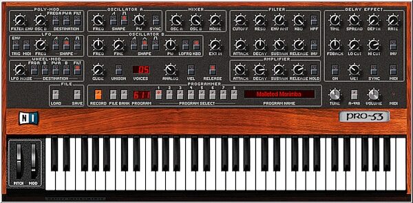 open zoom image for Native Instruments PRO53 (Macintosh and Windows), Screenshot