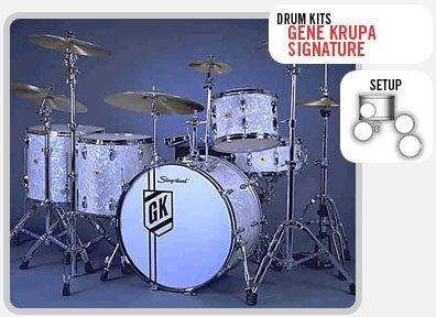 open zoom image for Slingerland Gene Krupa Signature 4-Piece Drum Shell Kit, Main