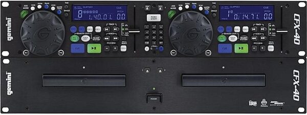 open zoom image for Gemini CFX40 Rackmount Scratch CD Player with Effects, Main