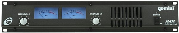 open zoom image for Gemini P07 Rackmount Stereo Power Amplifier (90 Watts), Main