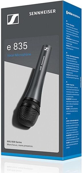 open zoom image for Sennheiser e835 Cardioid Dynamic Handheld Microphone, Single Microphone, e 835, Package