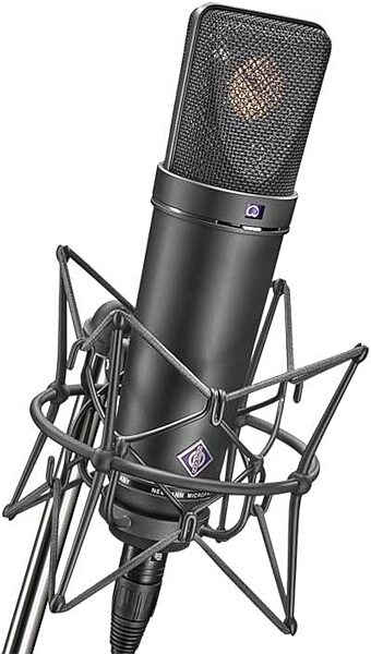 open zoom image for Neumann U 87 Ai Large-Diaphragm Condenser Microphone with Shock Mount, Case and Cable, Stereo Set, Black, Black