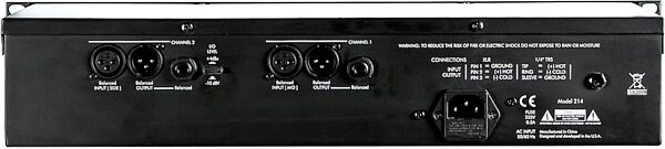 open zoom image for ART Pro MPA II Microphone Preamplifier, Rear