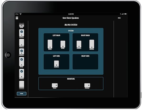 open zoom image for JBL PRX835 Powered Speaker (1500 Watts), New, PRX Connect App Screenshot 2