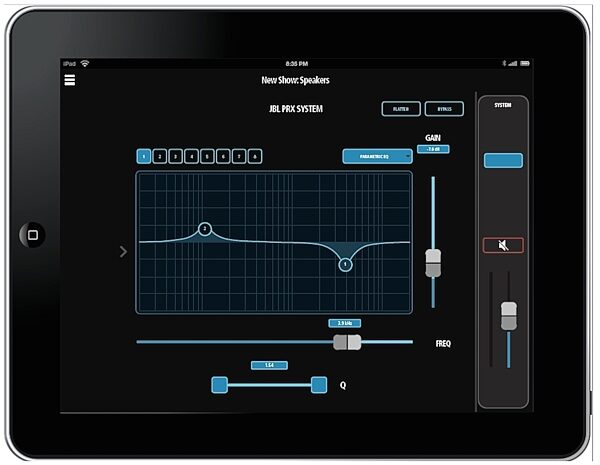 open zoom image for JBL PRX835 Powered Speaker (1500 Watts), New, PRX Connect App Screenshot 1