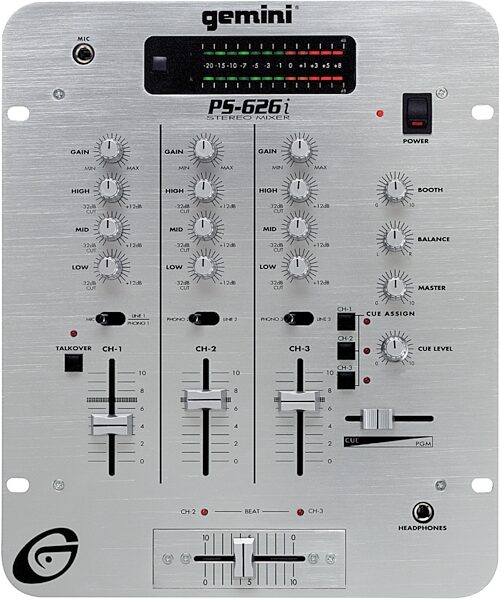 open zoom image for Gemini PS626i Platinum Series Stereo Preamp Mixer, Main