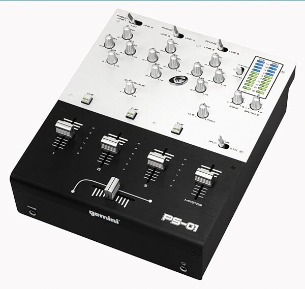 open zoom image for Gemini PS01 3-Channel 10 in. DJ Mixer, Angle