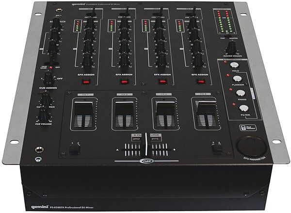 open zoom image for Gemini PS828EFX 4-Channel DJ Mixer, Top