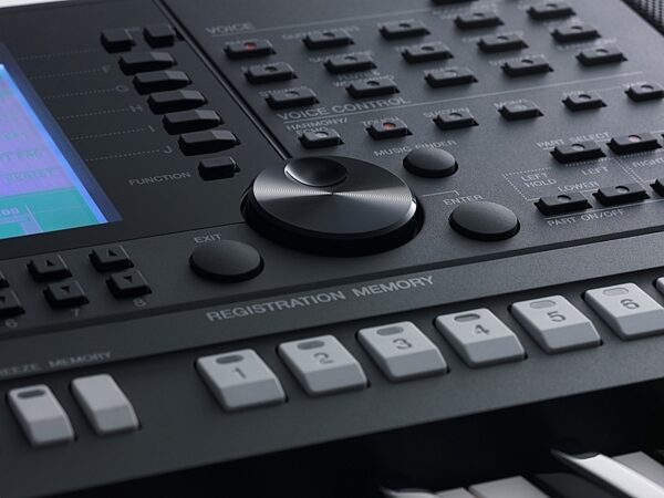 open zoom image for Yamaha PSR-S750 Arranger Workstation Keyboard, 61-Key, Control Closeup