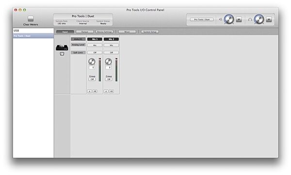 open zoom image for Avid Pro Tools Duet Bundle, Control Panel