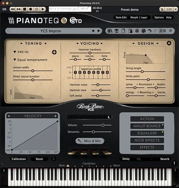 open zoom image for Modartt Pianoteq Standard Virtual Piano Software, Digital Download, Action Position Back