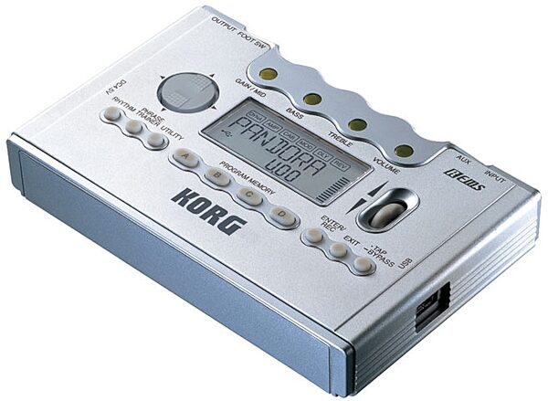 open zoom image for Korg Pandora PX5D Guitar and Bass Multi-Effects Processor, Angle View