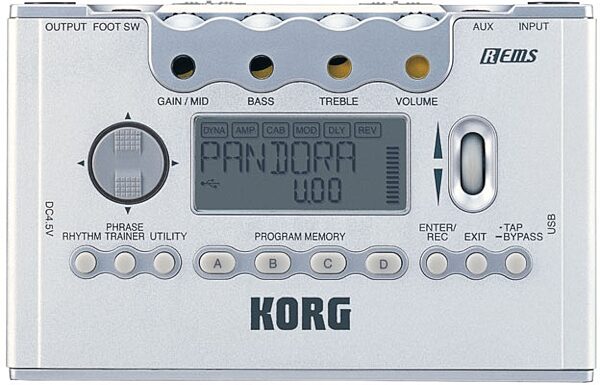 open zoom image for Korg Pandora PX5D Guitar and Bass Multi-Effects Processor, Main