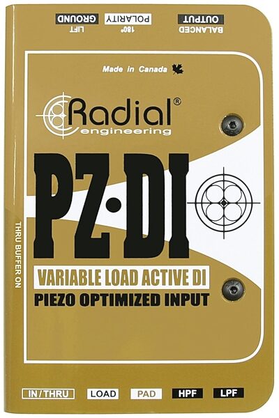 open zoom image for Radial PZDI Active DI Direct Box for Acoustic Instruments, New, Main