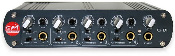 open zoom image for SM Pro Audio Q-DI Enhanced 4-Channel DI and Line Mixer, Main