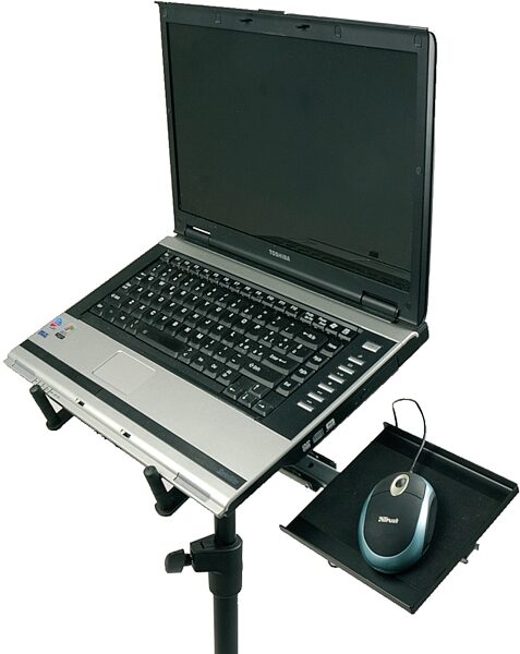 open zoom image for Quik Lok LPH003 Tripod Laptop Stand, With Computer Example (Not Included)