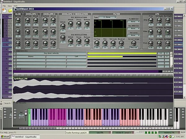 open zoom image for TASCAM Gigastudio 3 Solo Sampling Software (Windows), Quick Edit Window