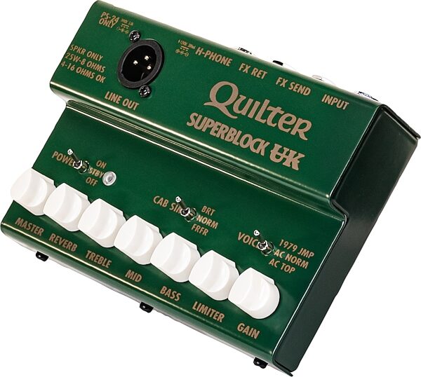 open zoom image for Quilter SuperBlock UK Pedalboard Amplifier (25 Watts), New, Action Position Back