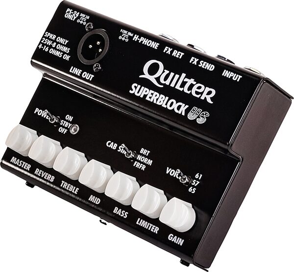 open zoom image for Quilter SuperBlock US Pedalboard Amplifier (25 Watts), New, Action Position Back