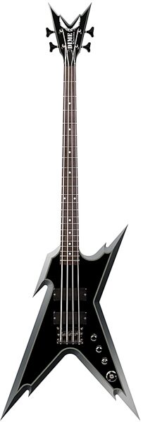 open zoom image for Dean Razorback RABNT Electric Bass (with Case), Two-Tone Silver Blast
