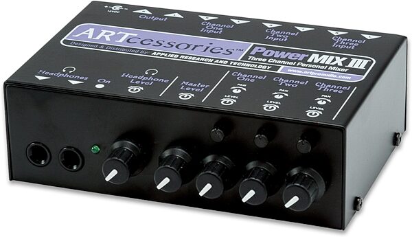 open zoom image for ART PowerMIX III 3-Channel Mini Stereo Line Mixer, New, Action Position Back