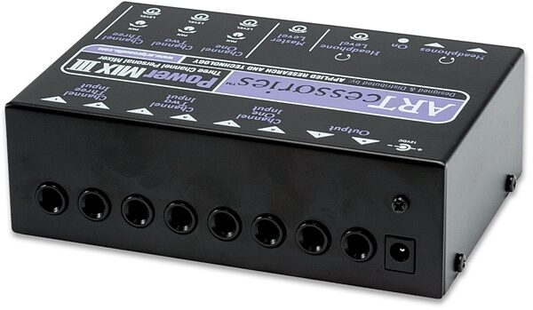 open zoom image for ART PowerMIX III 3-Channel Mini Stereo Line Mixer, New, view