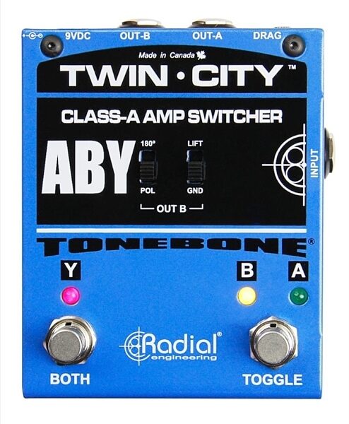 open zoom image for Radial Twin-City ABY Amp Switcher Pedal, New, Main