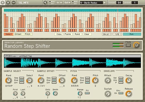 open zoom image for Native Instruments Reaktor (Macintosh and Windows), Random Step Shifter 2